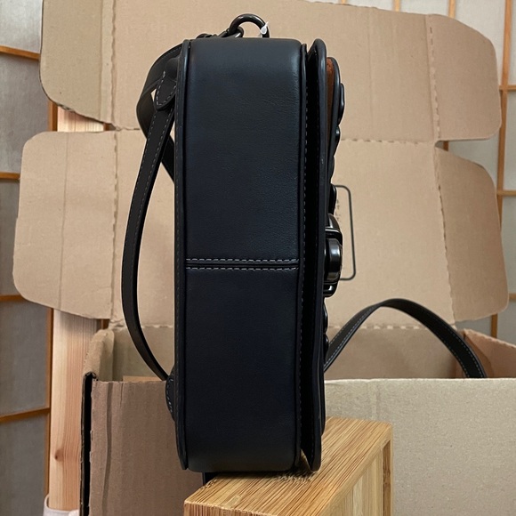 Coach Tea Rose Baguette Bag, Mini Cherry Charm & Skinny Id Floral Applique NWT - Picture 8 of 17